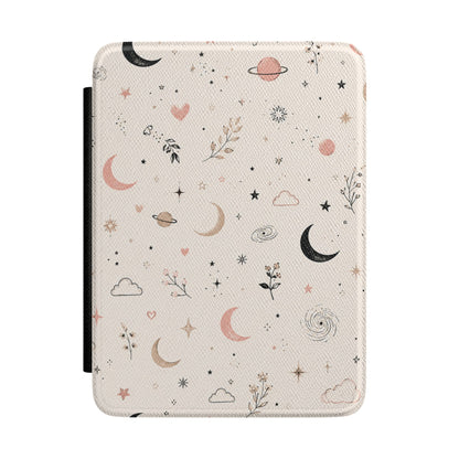 Kindle Case — Pastel Celestial Moons & Stars Protective Cover
