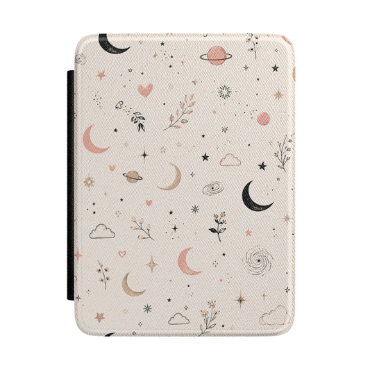 Kindle Case — Pastel Celestial Moons & Stars Protective Cover